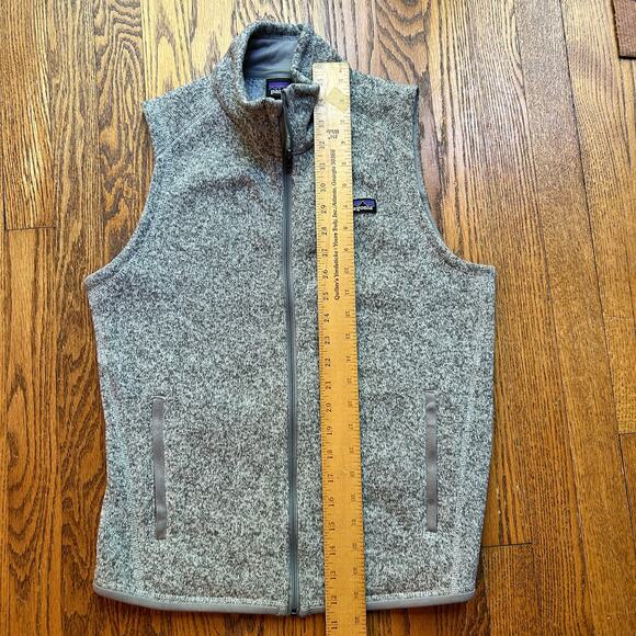 Patagonia Gray Better Sweater Vest Marled Zip Up Pockets Size Small - Picture 6 of 7